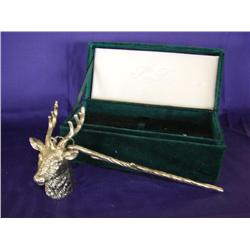 Godinger Stag Flame Snuffer in Presentation Case