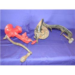 Old Meat Grinder & Cherry Stoner