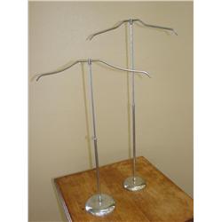 2 Metal Clothing Display Racks