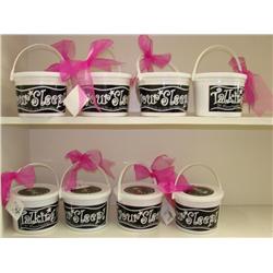 8 Sleep Shirts NEW in Plastic Tubs, Tied w/a pink bow