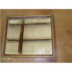 Wood Gold Framed Beveled Mirror