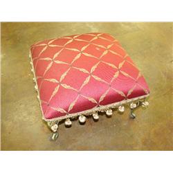 Padded Cast Iron Base Footstool