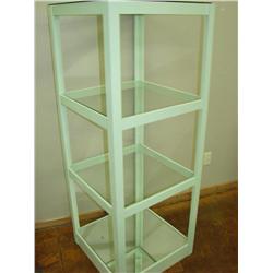 4 Tier Green Painted Display Cube