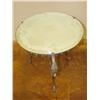 Image 1 : Etched Mirror Top Table w/Iron Leg