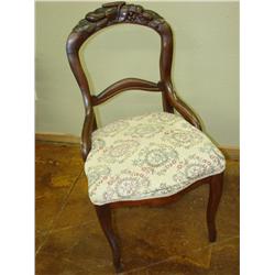 Carved Chair w/Padded Seat