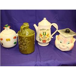 4 Cookie Jars (3 are McCoy)