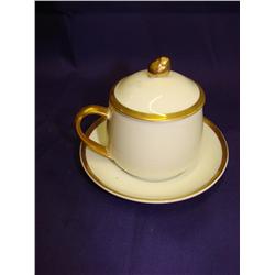 HUGE amount of Fitz & Floyd Crème Cups & Saucers