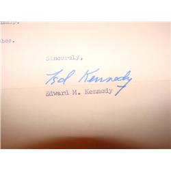 Signed from Ted Kennedy