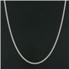 Image 3 : NEW Unisex Solid 14k White Gold 2.8mm Miami Cuban Curb Link 22" Chain Necklace