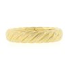 Image 4 : David Yurman 18K Yellow Gold 5mm Polished Braided Cable Stackable Band Ring