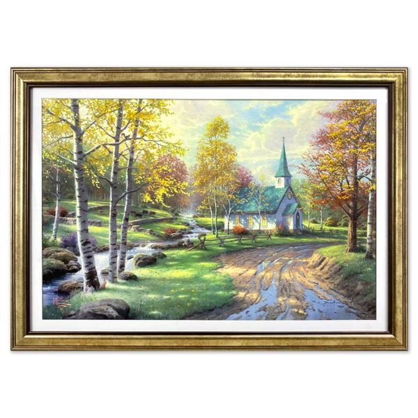 The Aspen Chapel by Thomas Kinkade (1958-2012)