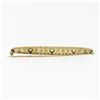 Image 4 : Antique Art Nouveau 14k Yellow Gold Peridot Seed Pearl Open Work Bar Pin Brooch