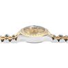 Image 6 : Rolex Ladies 18K Gold And Steel Champagne Index Diamond Bezel Hidden Clasp Datej
