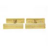 Image 2 : Tiffany & Co. 18k Yellow Gold Textured Polished Geometric Dual Box Men Cufflinks