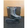 Image 2 : Ausland Womens Drawstring Mid Calf Snow Boots Grey US 5.5