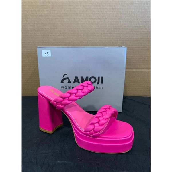 Amoji Womens Collection 6.5 US High Heels Hot Pink