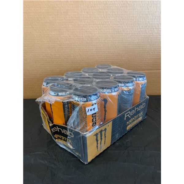 Monster Energy Drinks 12 Pack Peach Tea