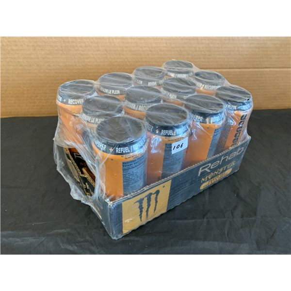 Monster Energy Drinks 12 Pack Peach Tea