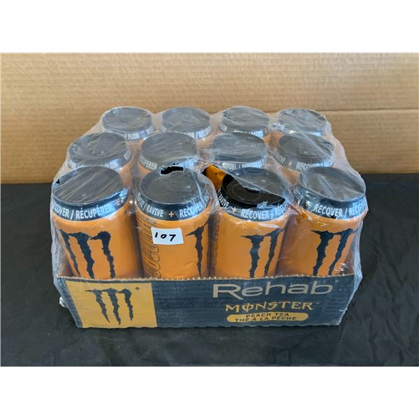 Monster Energy Drinks 12 Pack Peach Tea