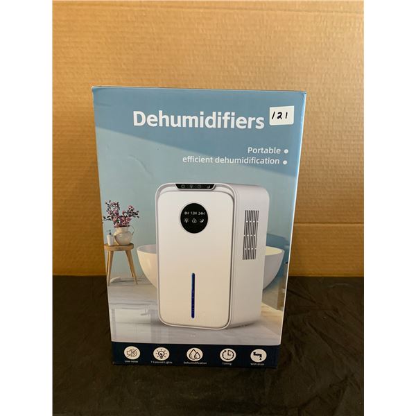 Dehumidifier Portable 7 Coloured Lights Timer With Drain White