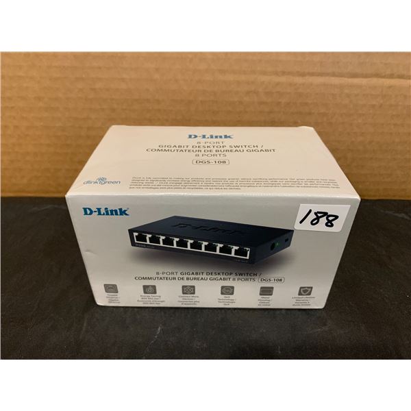 D-Link 8 Port Gigabit Desktop Switch