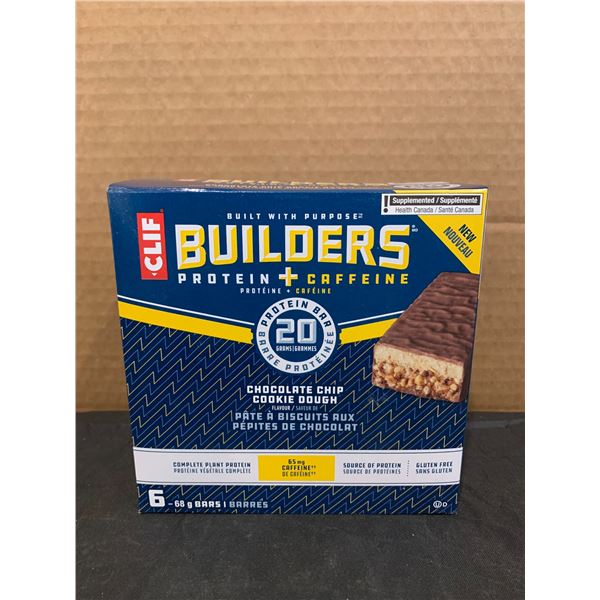 Builders Protein + Caffeine Chocolate Chip Cookie Dough Bars 6 Pack