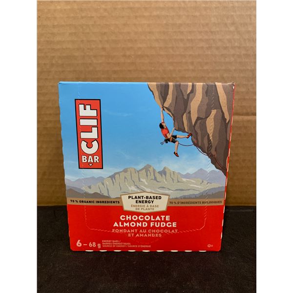 Clif Bar Plant Based Energy Bars Chocolate Almond Fudge 6 Pack