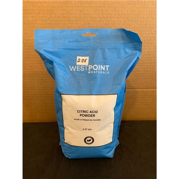 Westpoint Naturals Citric Acid 2.27 kg Vegan