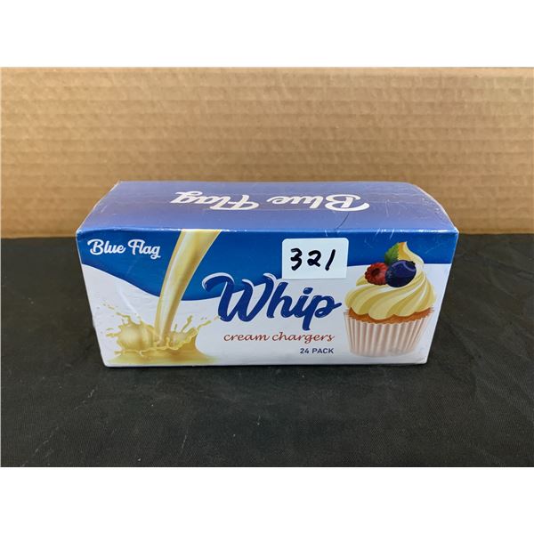 24 Pack Of Blue Flag Whip Cream Chargers
