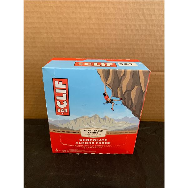 Clif Bar Plant Based Energy Bars Chocolate Almond Fudge 6 Pack