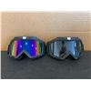 Image 1 : Colorful & Clear - Lot Of 2 Off Road Goggles - Dirtbike/Quad