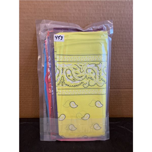 12 Pack Multi Coloured Bandanas