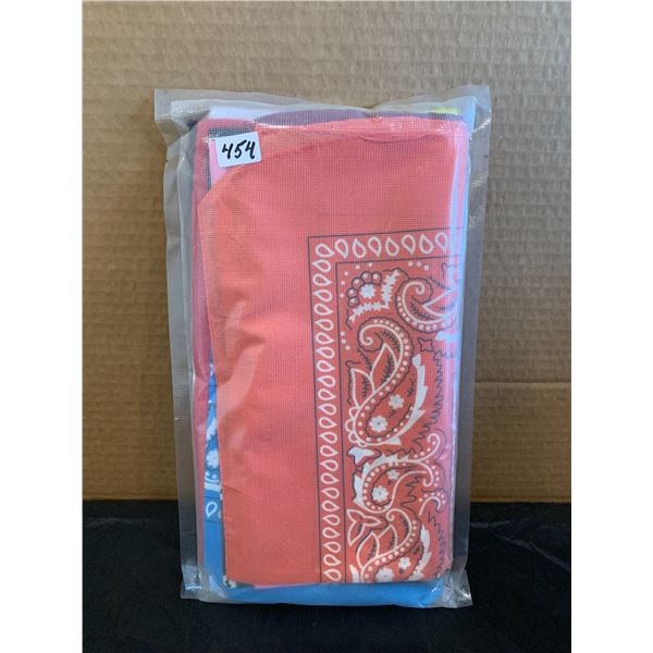 12 Pack Multi Coloured Bandanas
