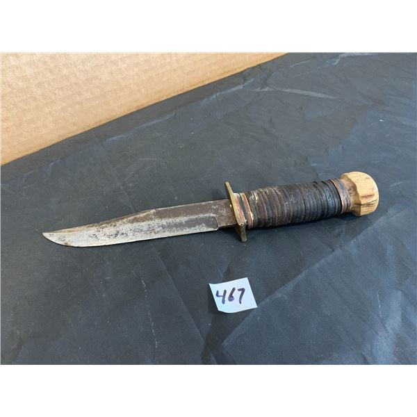 Vintage WWII Period Fixed Blade Hunting Knife - Sheffield England