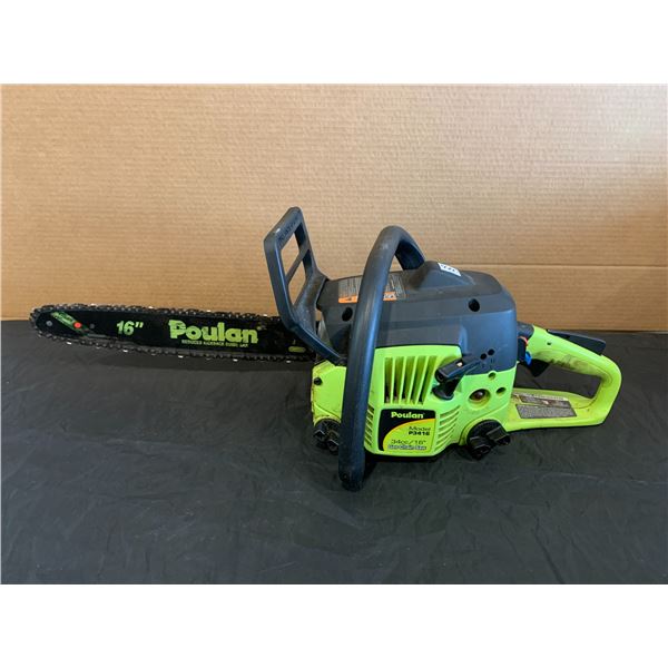 Poulan 16" Gas Chain Saw - Model P3416