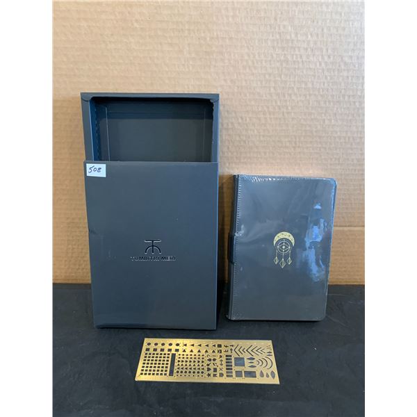 Tumbitri Meri Kelsey Black Dotted Notebook Gold Dreamcatcher