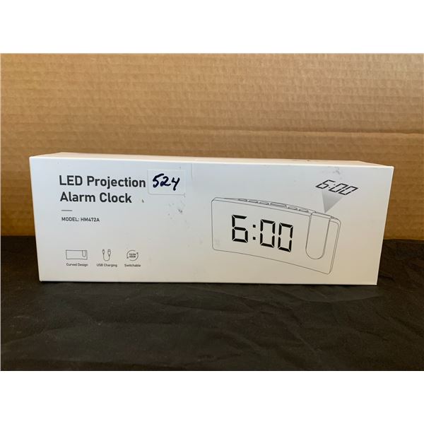 LED Projection Alarm Clock Model HM472A