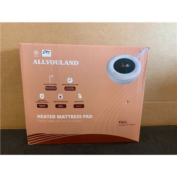 ALLYOULAND Heated Matress Pad - 54in x 75in