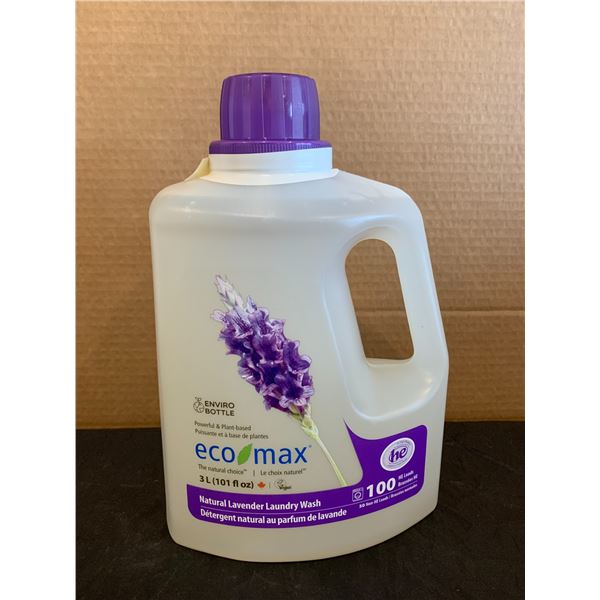 3L EcoMax Plant Based Natural Lavendar Laundry Wash