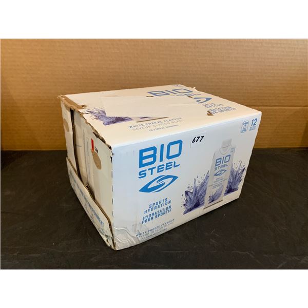 Pack of 12 BIO Steel Sports Hydration White Freeze