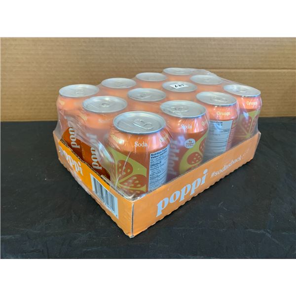 12 Pack of Poppi Orange Soda