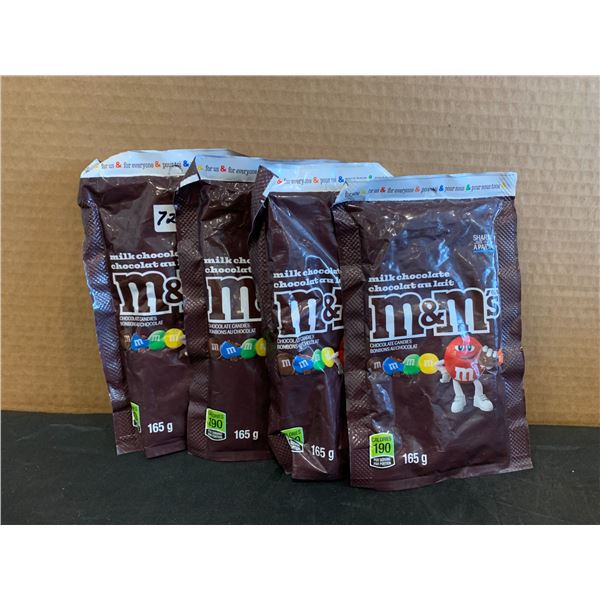 Lot of 4 - 165G Milk Chocolate M&M's