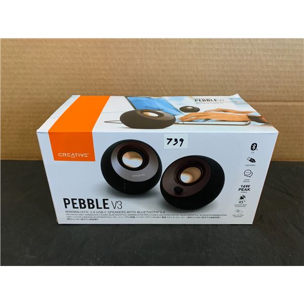 Creative Pebble V3 Minimalistic 2.0 USB-C Speakers W Bluetooth