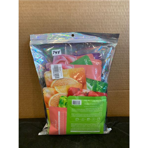 Pack of 42 Botanical Fruit Mask Sheets - Large Variety