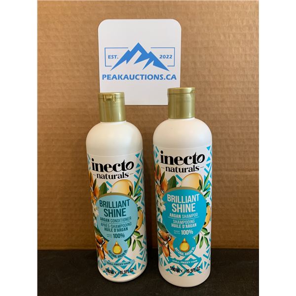 Inecto Naturals Brilliant Shine Argan Shampoo & Conditioner