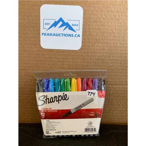 12Pack of Sharpies Fine Permament Assorted Colours
