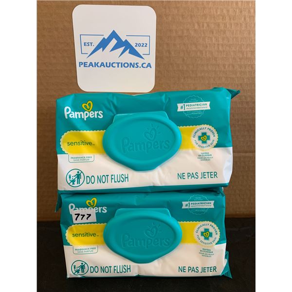 Pampers Sensitive Fragrance Free 2 Packs 84 Wipes Per Pack