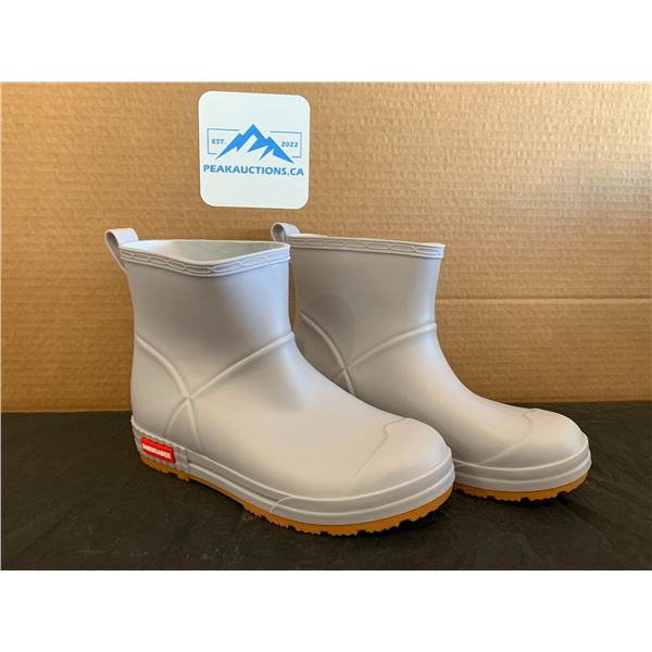 Samsraber Grey Rubber Boots Size Eur 42 US 8.5