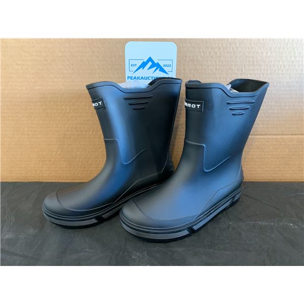 Birrot Black Rubber Boots Size Eur 41 US 10- 10.5