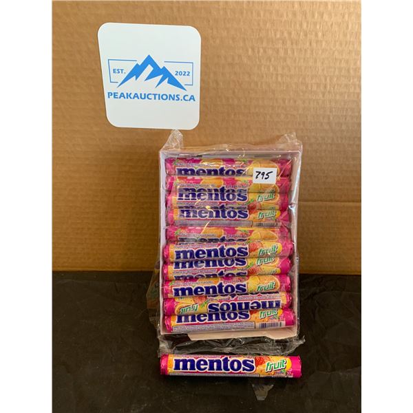 Mentos Fruit 16 Pack Open Pack